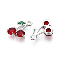 Латунные микро проложить кубического циркония подвески&nbsp;KK-T074-70P-02