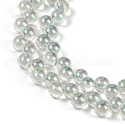 Стеклянные бусины с гальваническим покрытием  GLAA-Q105-01A