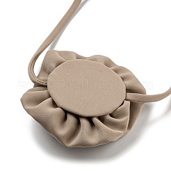 Колье-чокер из ткани с розой для женщин NJEW-Z022-01M