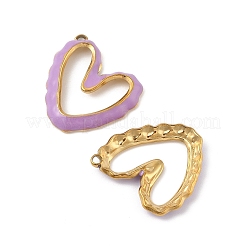 Подвески из нержавеющей стали 304 с эмалью&nbsp;STAS-P380-08G-01