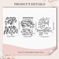 Углеродистая сталь разрезает трафареты DIY-WH0309-2329