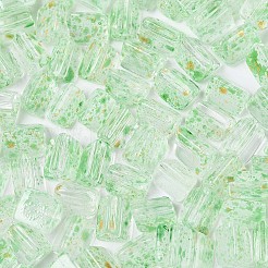 Perles de rocaille en verre peintes en spray transparentes&nbsp;SEED-L011-10A-15