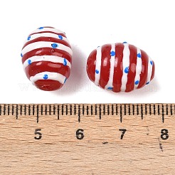 Стеклянные бусины из искусственного нефрита GLAA-L051-02F