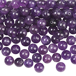 100 шт. Натуральные аметистовые бусины&nbsp;G-SP0001-22C