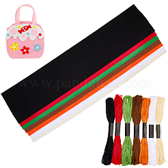 7шт. нетканый войлочный материал 7-х цветов&nbsp;DIY-CP0012-69A