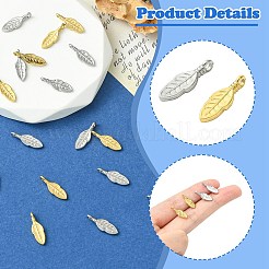 20 шт. подвески из нержавеющей стали 304 двух цветов&nbsp;STAS-CJ0002-99