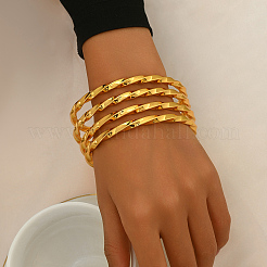 4 шт. элегантный набор из цинкового сплава витых браслетов для женщин&nbsp;IW6232-3