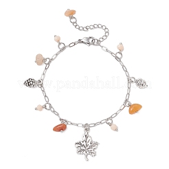 Браслеты с натуральным топазом BJEW-JB12549