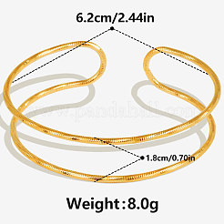Двухслойные браслеты из нержавеющей стали 304 для женщин&nbsp;II5944-2