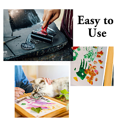 Rechteckige Kunststoff-Geldruckplatte für Kunst und Handwerk&nbsp;DIY-WH0622-096