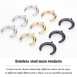 12 шт. подвески из нержавеющей стали 304 двух цветов&nbsp;STAS-UN0026-18