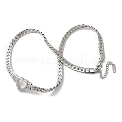 304 нержавеющая сталь кубинские звенья цепи ожерелья для женщин&nbsp;NJEW-R012-03P