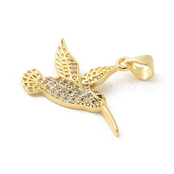 Латунные микро проложить кубического циркония подвески KK-P294-32G-02