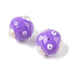 Эмалевые бусины из натурального пресноводного жемчуга PEAR-G014-03A