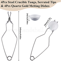 4 pince à creuset en acier&nbsp;TOOL-SP0001-01