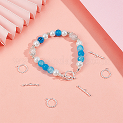 4 шт. 925 застежки-тоггл из стерлингового серебра STER-BBC0007-48A