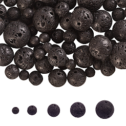 5 стиль круглые бусины из натуральной лавы G-CJ0001-52