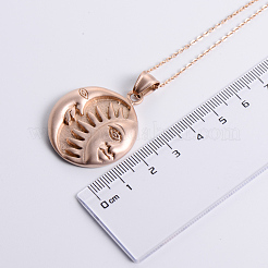 Винтажные панк-ожерелья из нержавеющей стали с подвеской в виде солнца и луны для женщин и мужчин RU3900