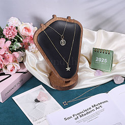 Деревянные подставки для ожерелий в форме бюста&nbsp;NDIS-WH0003-018E