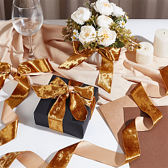 10 ярд односторонней бархатной ленты&nbsp;OCOR-WH0085-33A-01