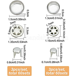 120 комплект из 2-х стильных алюминиевых кнопок для верхней крышки BUTT-BC0001-03