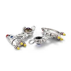 Латунь стекло кулоны KK-C223-18P