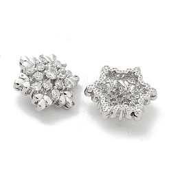 Стойка покрытие латунные микропаве прозрачные кубические циркониевые кнопки KK-K293-11P