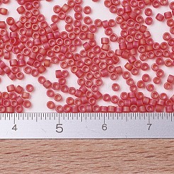 MIYUKIデリカビーズ  シリンダー  日本製シードビーズ  11/0  （db0856)マット透明赤オレンジab  1.3x1.6mm  穴：0.8mm  約2000PCS /ボトル  10 G /ボトル&nbsp;SEED-JP0008-DB0856