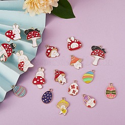 Подвески из сплава эмали 32шт 16 стиля ENAM-SZ0002-69