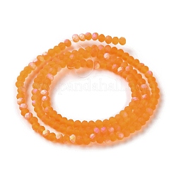 Abalorios de vidrio jade de imitación hebras&nbsp;EGLA-YW0003-19A-22