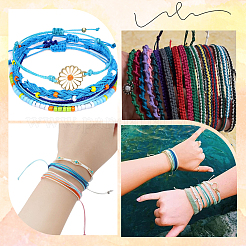 300м 20-х цветный вощеный хлопковый шнур&nbsp;YC-SP0002-02