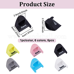 6 шт. 6-х цветные пластиковые инструменты для пэчворка&nbsp;TOOL-UN0001-66