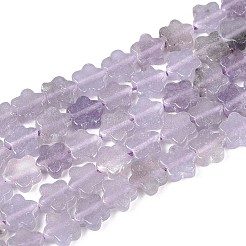 Нити бусин из натурального лавандового аметиста G-N257-24A-11