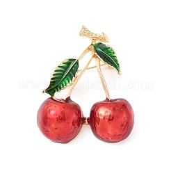Вишневые эмалевые булавки JEWB-C043-01G