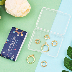 6 шт. 3 стиля латунных застежек с пружинным затвором&nbsp;KK-SC0007-09