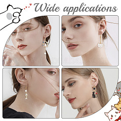 Набор для самостоятельного изготовления асимметричных сережек в виде кошки DIY-SC0021-21