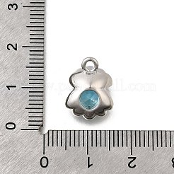 Латунь прокладывает кубические циркониевые прелести&nbsp;KK-C096-15P-02