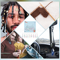 9 шт. 9 стильных акриловых подвесных маркера для петель HJEW-NB00002