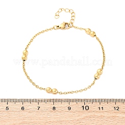 Браслеты-цепочки из нержавеющей стали 304 для женщин BJEW-C094-07G