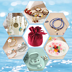 6шт бархатные мешочки с завязками ABAG-BBC0001-19C