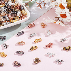 72 шт. 9-х цветные дужки из цинкового сплава в тибетском стиле&nbsp;FIND-LP0002-62