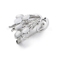 Брошь из сплава лебедя&nbsp;JEWB-C037-33A-P