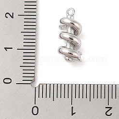 Латунные микропаве прозрачные подвески с фианитом&nbsp;KK-S388-21P