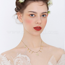 Ожерелья из нержавеющей стали 304&nbsp;NJEW-YW00009