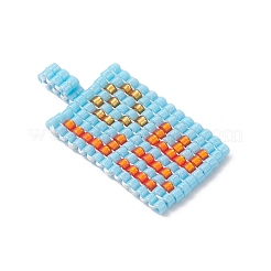 3 шт. прямоугольник из бисера с подвесками в виде слова «любовь» PALLOY-MZ01086