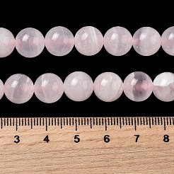 Бусы из натурального розового кальцита G-Z103-A01-10mm