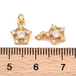 Adornos de latón micropavé de circonia cúbica&nbsp;CU-CBAA6E8-05G-02