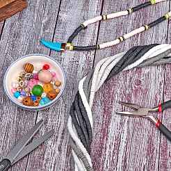 10 нить 4 цвета плоские круглые бусины ручной работы из полимерной глины CLAY-SZ0001-99