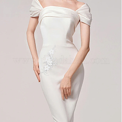 2 шт. 2-х цветочные аппликации из полиэстера с вышивкой&nbsp;PATC-WR0001-01