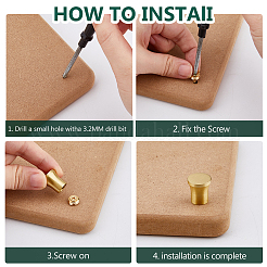 4 комплект латунных мебельных накладок&nbsp;FIND-FH0016-58A